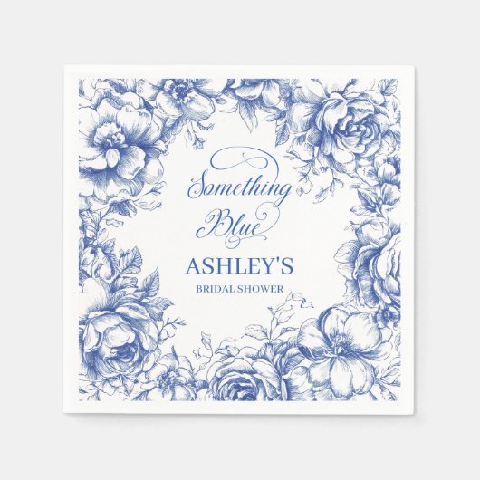 Iets blauw Vrijgezellenfeest Servet (Voorkant)