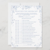 Iets blauw Vrijgezellenfeest wat zei hij Kaart (Voorkant)