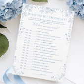 Iets blauw Vrijgezellenfeest wat zei hij Kaart