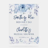 Iets blauw Vrijgezellenfeest welkom Acryl Bord (Voorkant)