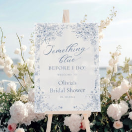 Iets blauw Vrijgezellenfeest welkom Acryl Bord