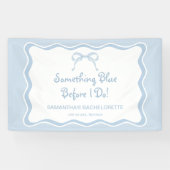 Iets blauw vrijgezellenfeest welkom spandoek (Horizontaal)