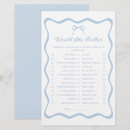 Iets blauw Vrijgezellenfeest zou ze liever spel