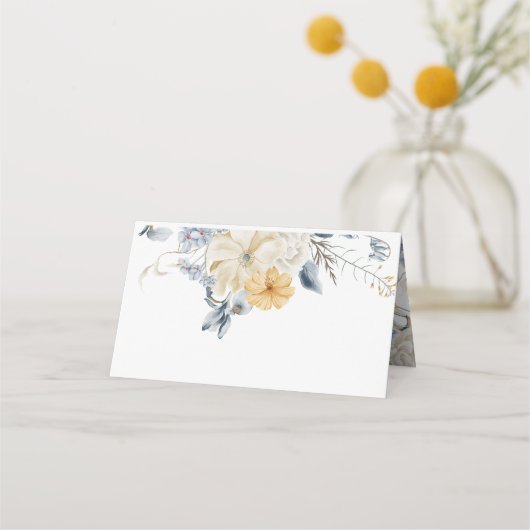 IETS BLAUW - Wedding Guest Table Numbers Plaatskaartje (Achterkant)