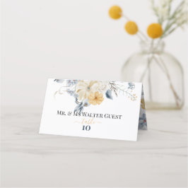 IETS BLAUW - Wedding Guest Table Numbers Plaatskaartje