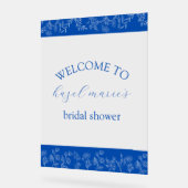 Iets blauw Welkom bij Vrijgezellenfeest Acryl Bord (Hoek)