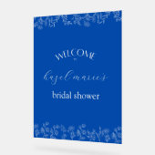 Iets blauw Welkom bij Vrijgezellenfeest Acryl Bord (Hoek)