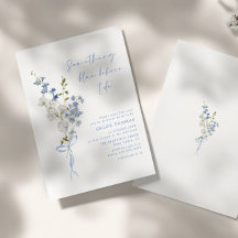 Iets blauw Wildflower boeket Vrijgezellenfeest