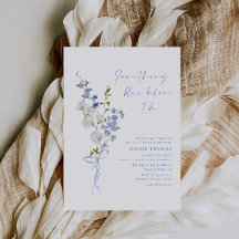 Iets blauw Wildflower boeket Vrijgezellenfeest