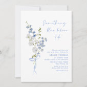 Iets blauw Wildflower boeket Vrijgezellenfeest Kaart (Voorkant)