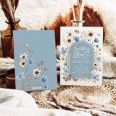 Iets blauw Wildflower Garden Vrijgezellenfeest Kaart