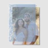 Iets blauw wit Wildflower Vrijgezellenfeest Vellum Uitnodigingen (Offset (Koppel))