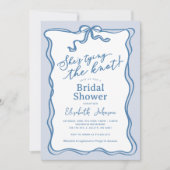 Iets blauw Ze is het vastbinden van de knoop Vrijg Kaart (Voorkant)