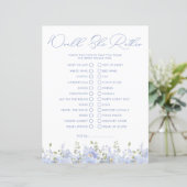 Iets blauw zou ze liever Vrijgezellenfeest spel (Staand voorkant)