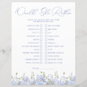 Iets blauw zou ze liever Vrijgezellenfeest spel (Voorkant)