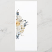 IETS BLAUWE BLOEMIGE BRUILOFT MENU (Achterkant)