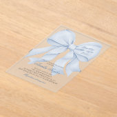 Iets blauwe boog bruids douche uitnodiging (Laagn)