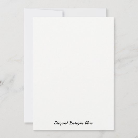 Iets Blauwe Bridal-doucheuitnodiging Kaart (Achterkant)