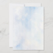 Iets blauwe hortensia bruids douche uitnodiging (Achterkant)