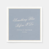Iets Blauwe Stof Blauwe Elegante Servetten (Voorkant)