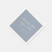 Iets Blauwe Stof Blauwe Elegante Servetten (Hoek)