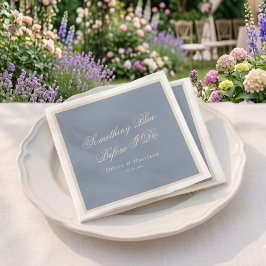 Iets Blauwe Stof Blauwe Elegante Servetten