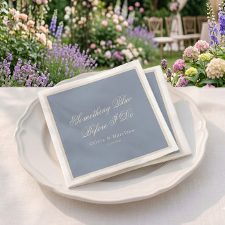 Iets Blauwe Stof Blauwe Elegante Servetten