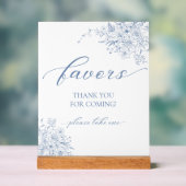 Iets Blauws als Bruiloftsgeschenk Acryl Bord (Neutraal)