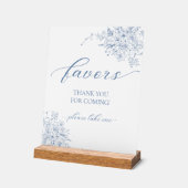 Iets Blauws als Bruiloftsgeschenk Acryl Bord (Hoek)