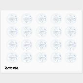 Iets Blauws Chic Kanten Ondergoed Bruidsdouche Ronde Sticker (Vel)