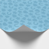 Iets Blauws Confetti Huwelijkspatroon Cadeaupapier (Hoek)