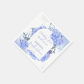 Iets blauws elegants bruidsmeisjesfeest servet (Hoek)