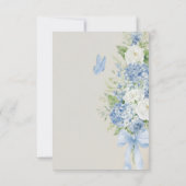 Iets Blauws Hortensia Bedankkaart (Achterkant)