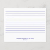 Iets blauws hydrangea bruids douche recept (Achterkant)