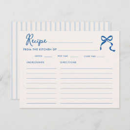 Iets Blauws Krabbel Kader Lint Bruidscadeau Informatiekaartje