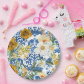 Iets blauws Navy blauw Bruidsfeest Welkom  Papieren Bordje (Feest)