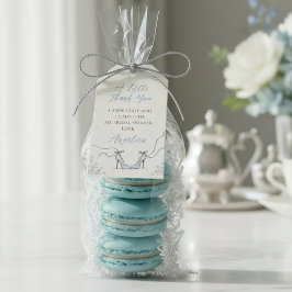 Iets Blauws Poederblauwe Hoge Hakken Bruiloftsborr Cadeaulabel