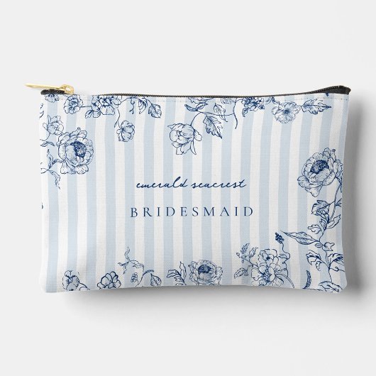 Iets Blauws Rits Make-uptas Bruiloftsgeschenk aan  Etui