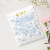 Iets Blauws Voor Ik Blauwe Bloemendoek Trouw Bedankzakje (Gezegeld)