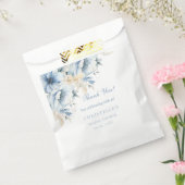 Iets blauws voor ik doe bloemige Bruids douche Bedankzakje (Gezegeld)
