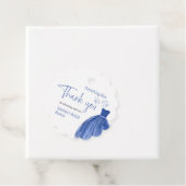 Iets Blauws voor ik Doe Trouwjurk Bruidsfeest Bedankjes Labels (In situ)