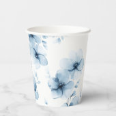 Iets Blauws voor ik Florale Trouwfeest Borrel Papieren Bekers (Achterkant)