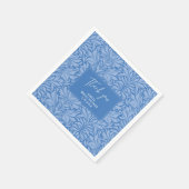 Iets blauws voor ik 'ja' zeg bruidsdouche servet (Hoek)