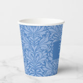 Iets blauws voor ik trouw bruidsboeket papieren bekers (Voorkant)