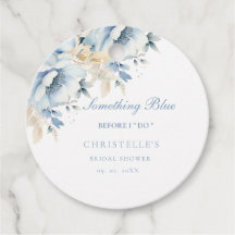 Iets blauws voor ik trouw bruidsfeestje bloemmotie