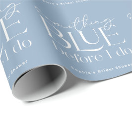 Iets Blauws Voor Ik Trouw Bruidsuitvaart Cadeaupapier