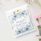 IETS BLAUWS VOOR IK TROUW FLORALE BRUIDSSHOWER BEDANKZAKJE (Gezegeld)