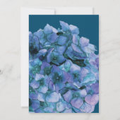 Iets Blauws Voor Ik Trouw Hydrangea Bruidsuitnodig Kaart (Achterkant)