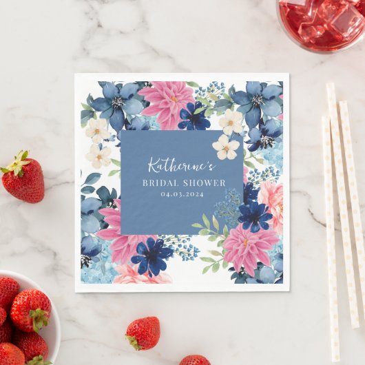 Iets blauws voor mijn bruidsbad Welcome  Servet (Insitu)