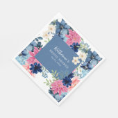 Iets blauws voor mijn bruidsbad Welcome Servet (Hoek)